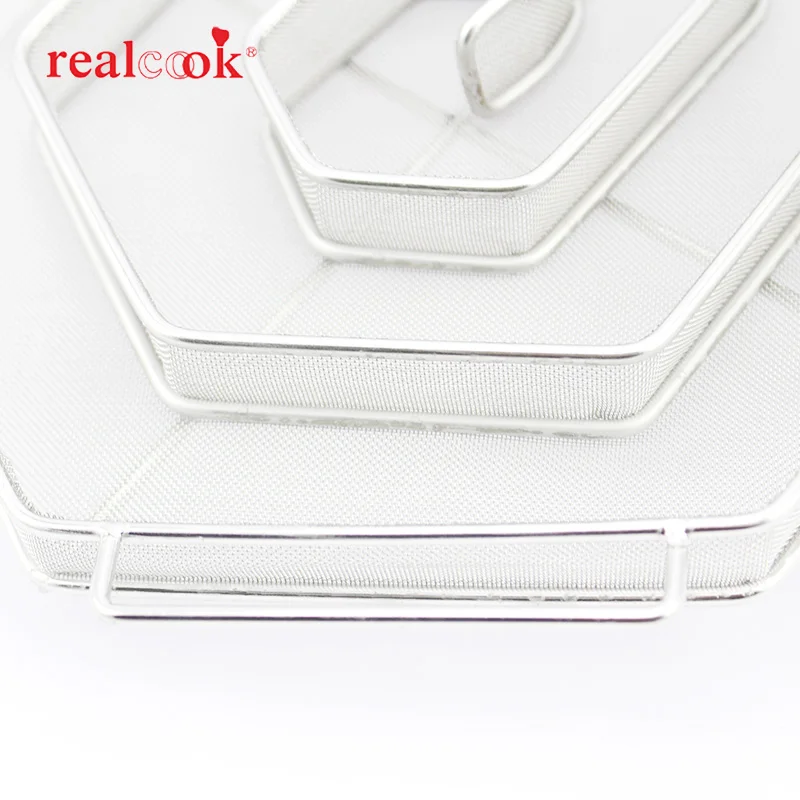 Realcook принадлежности для шашлыков уголь холодный дым генератор коробка шестиугольник щепы сетки коптильня для бекона рыбы курить приготовления барбекю инструменты