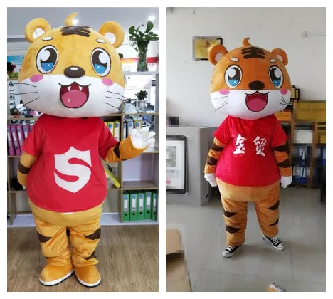 Новый Tigress костюм талисмана Тигра Животных мультфильм характер талисман