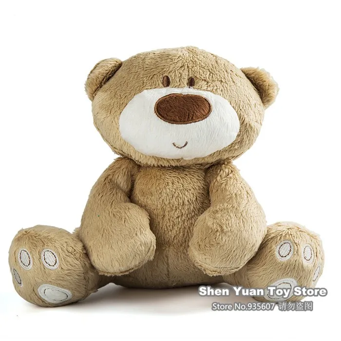 Teddy Bear 22cm 21 см детские игрушки милый плюшевый медведь плюшевая кукла для детей игрушки для младенцев погремушка ранняя развивающая игрушка 1Y - Цвет: Teddy Bear 22cm
