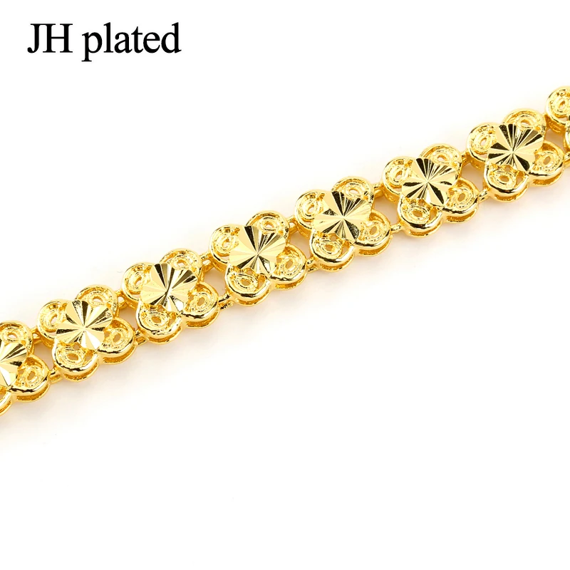 JHplated 20 5 см золотой браслет африканская ручная цепочка ювелирные изделия Женские