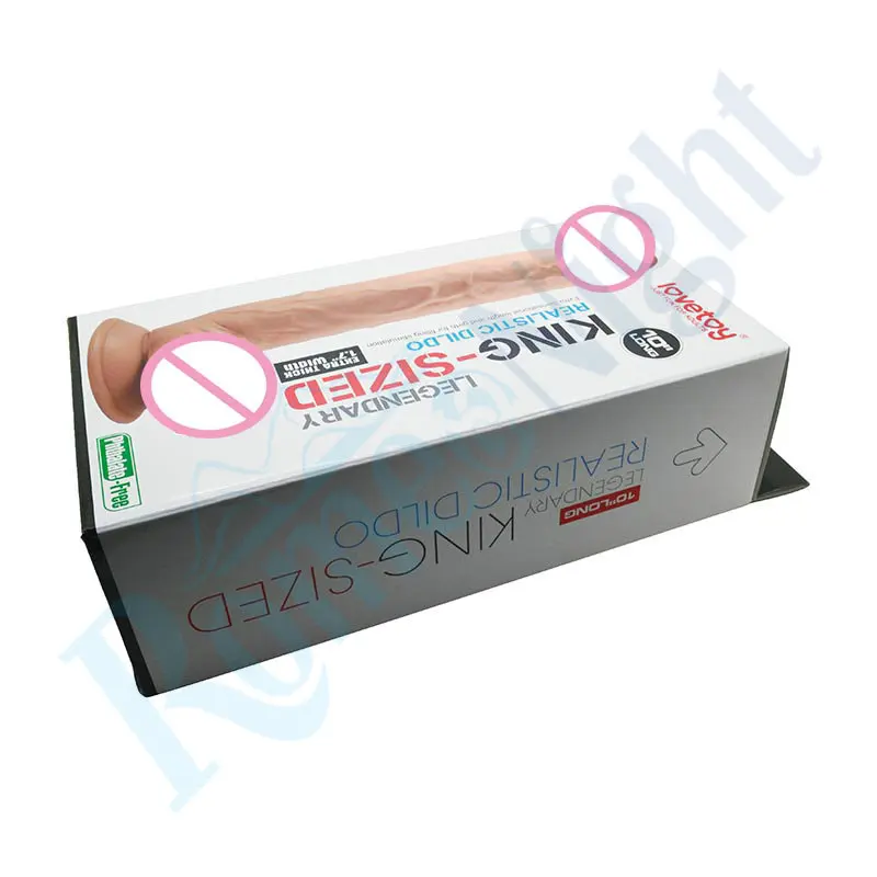 Lovetoy Plus 10 &quotKing size мягкие ребристые Супер реалистичные огромные фаллоимитаторы с