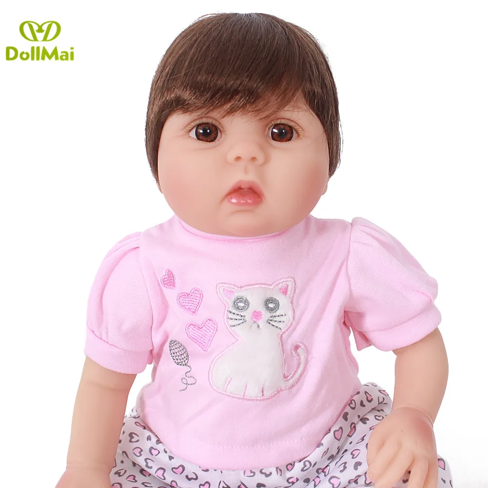 Bebe boneca reborn menina 20 &quot50 см силиконовые куклы-игрушки для девочек подарок детей куклы