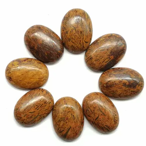 (12 шт./лот) оптовая продажа натуральный камень овальный кабошон 25x18x7 мм модные