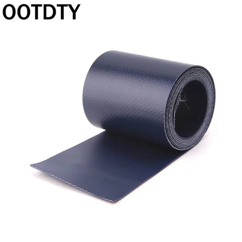 blue 1 рулон 50*1000 мм надувные лодки каяк специальный поврежденный утечка отверстие ПВХ ремонтный патч комплект клееный водонепроницаемый патч инструмент лодка - Цвет: blue