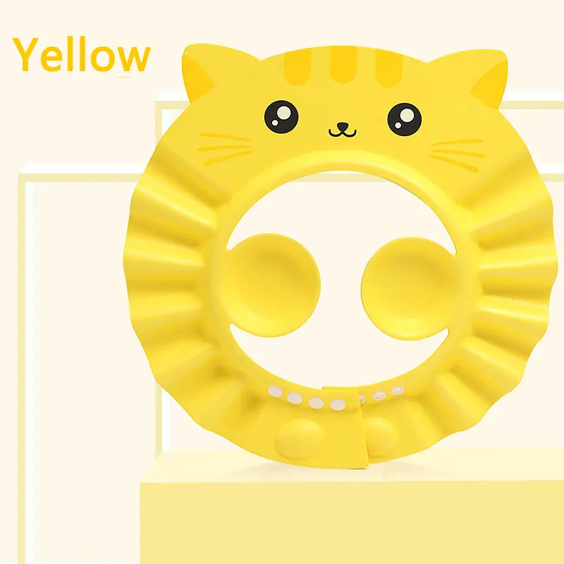 Yellow Детская шапочка для душа Herbabe, изменяемая для мытья волос, шапка для новорожденных, защита ушей для детей, шампунь, шапочка для душа - Цвет: Yellow