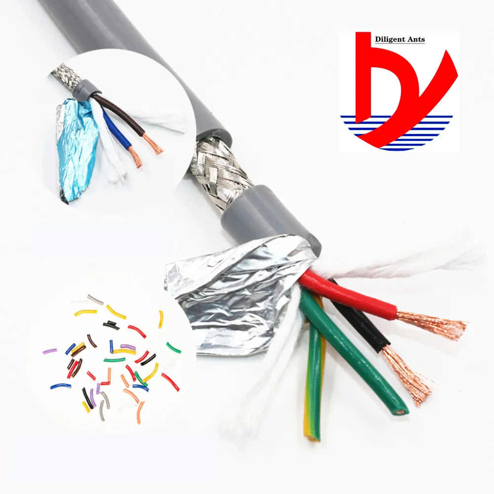 24AWG 2/3/4/5 сердечник экранированный кабель 5 м гибкий провод с ПВХ изоляцией TRVVP