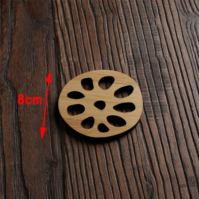 3 типа натуральная бамбуковая подставка под кружку круглые креативные подложки