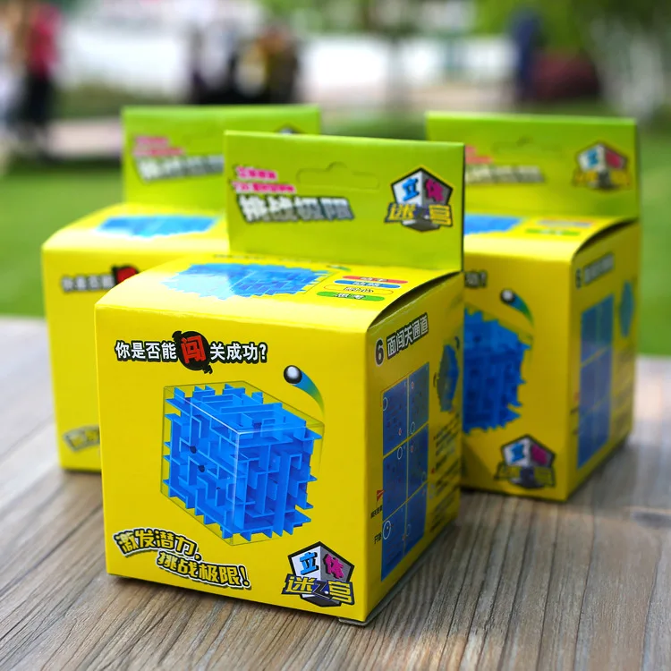 8x8x8 см забавные 3D волшебный куб игрушка лабиринт детская игра головоломка
