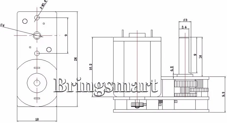 Bringsmart Электрический мотор 3 в 6 в 12 В DC с обратной передачей мотор редуктор DIY Мини Части Микро-металлическая передача мини-вентилятор автомобиля лодки N20