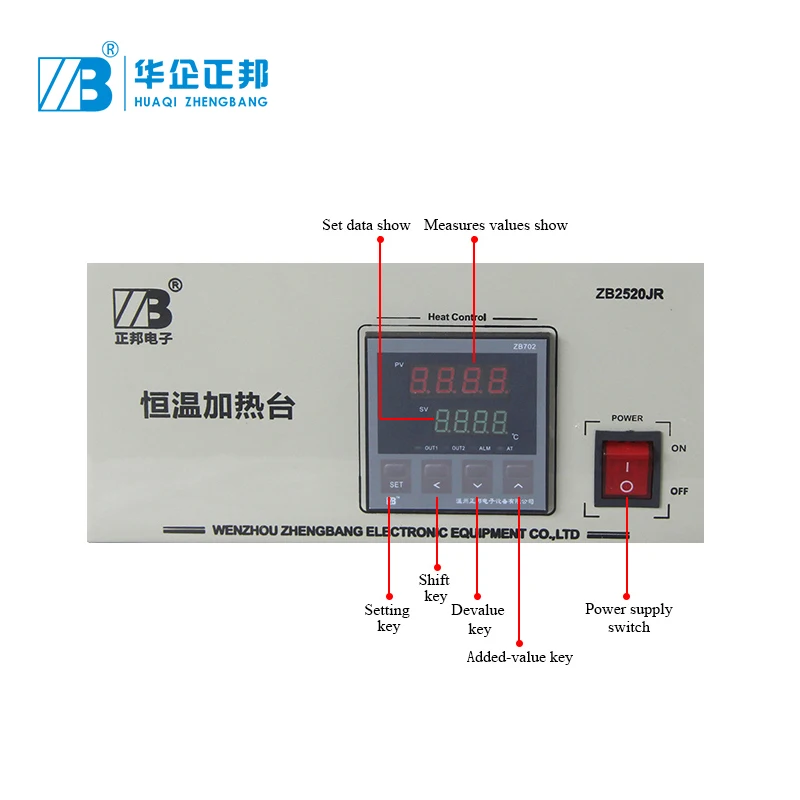 

Digital Display Temperature Control Stainless Steel Electric Heating Plate