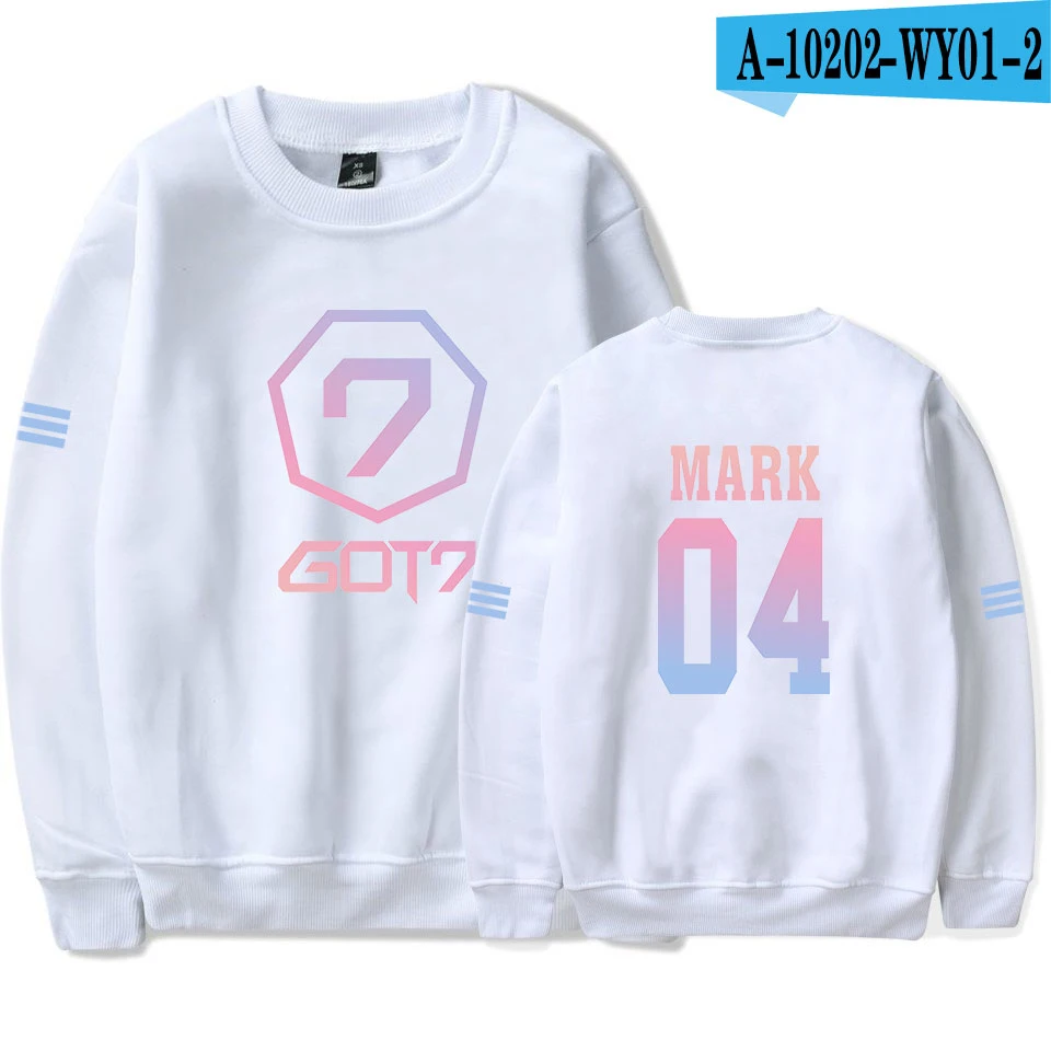 Color 12 Kpop GOT7 толстовки мужские и женские пальто Bambam Yugyeom Youngjae значок Джексон Jb Jinyoung получил 7 Толстовка пуловер с капюшоном топы - Цвет: Color 12