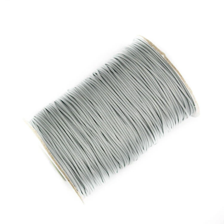 Light Grey 30 цветов, 1 мм, 1,5 мм, 2 мм, корейский шнур из полиэфирного волокна, круглая веревка для бисероплетения/нить/проволока/веревка для рукоделия, аксессуары - Цвет: Light Grey