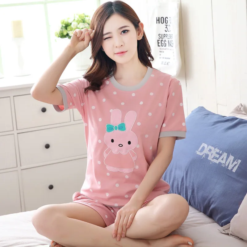 Летняя женская домашняя одежда из двух предметов новинка 2019 большие размеры