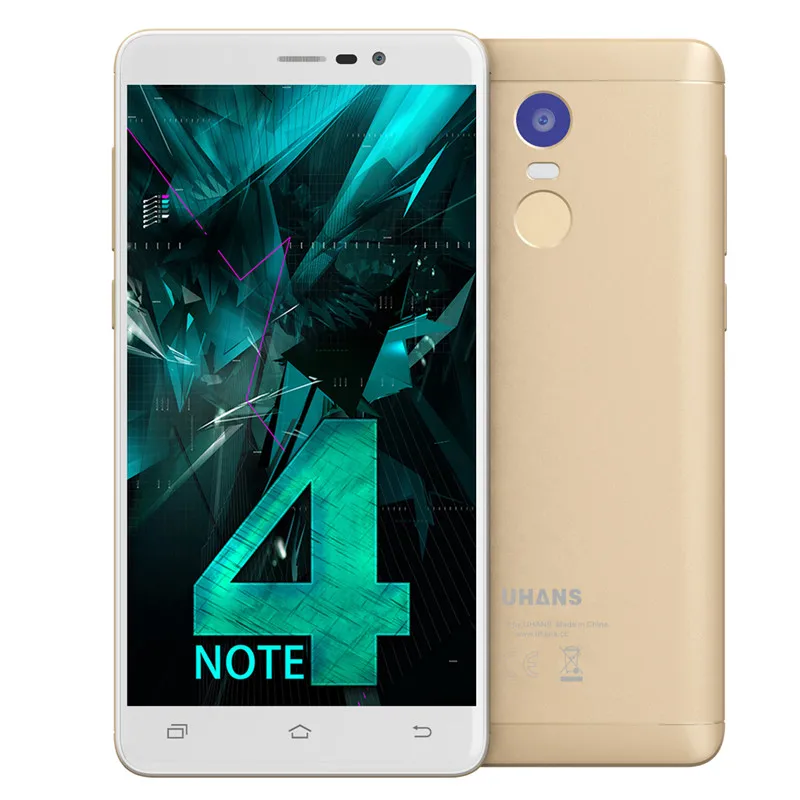 Uhans Note 4 мобильный телефон 5.5 дюймов IPS MT6737 ядра android 7.0 3 ГБ Оперативная память 32