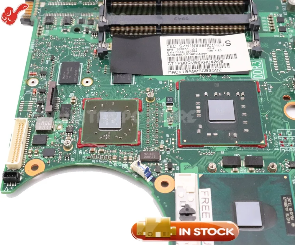 NOKOTION 583077 001 материнская плата для ноутбука HP Probook 4510S 4710S 4411S PM45 ATI graphics DDR3