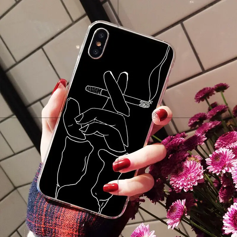 Ruicaica мне нужна сигарета Прозрачный мягкий чехол для телефона iPhone X XS MAX 6 6s 7 7plus 8 8Plus