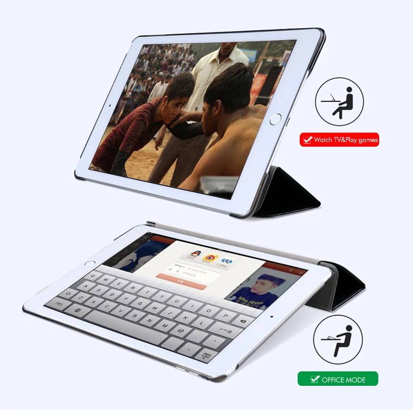 Жесткий чехол для iPad2 3 4, чехол из искусственной кожи для планшета, смарт-чехол для Apple iPad2 iPad3 iPad4, чехол для задней панели