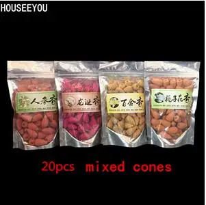 20pcs mixed cones Горелка для благовоний с обратным потоком, креативный домашний декор, керамическая курильница в виде дракона, водопада, держатель для благовоний+ 10 конусов для благовоний - Цвет: 20pcs mixed cones