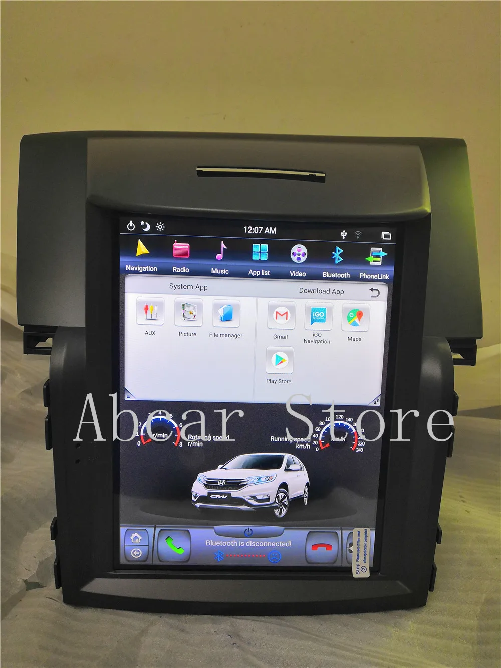 10,4 ''Tesla стиль Android 8,1 автомобильный dvd-плеер gps навигация для Honda CRV CR-V 2012- стерео радио головное устройство PX6 CARPLAY ips