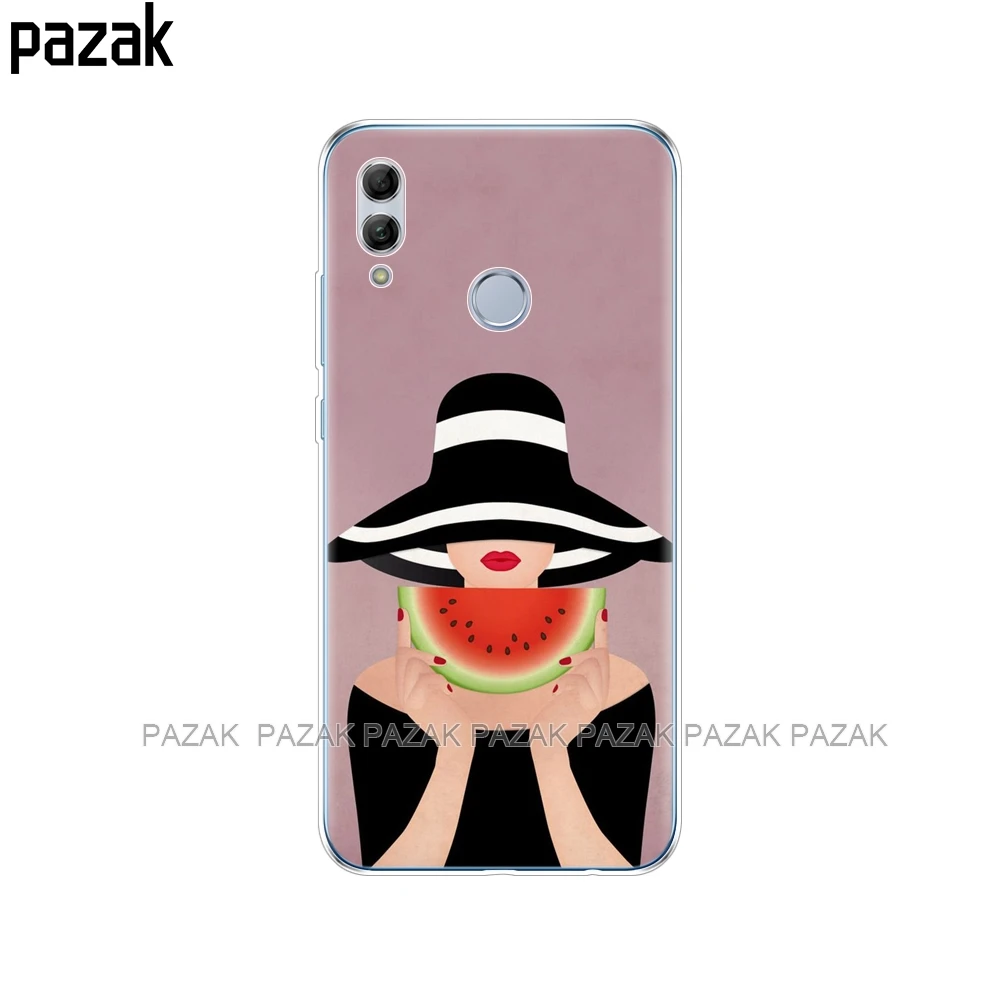 Мягкий силиконовый чехол для huawei honor 10 lite, чехол s 6,21 дюймов, мягкая задняя крышка для телефона из ТПУ для honor 10 lite, чехол Etui full 360 - Цвет: 34363