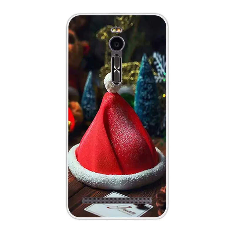 Силиконовый чехол для Asus Zenfone 2 ZE551ML Рождественская Ночная задняя крышка Funda ZE550ML