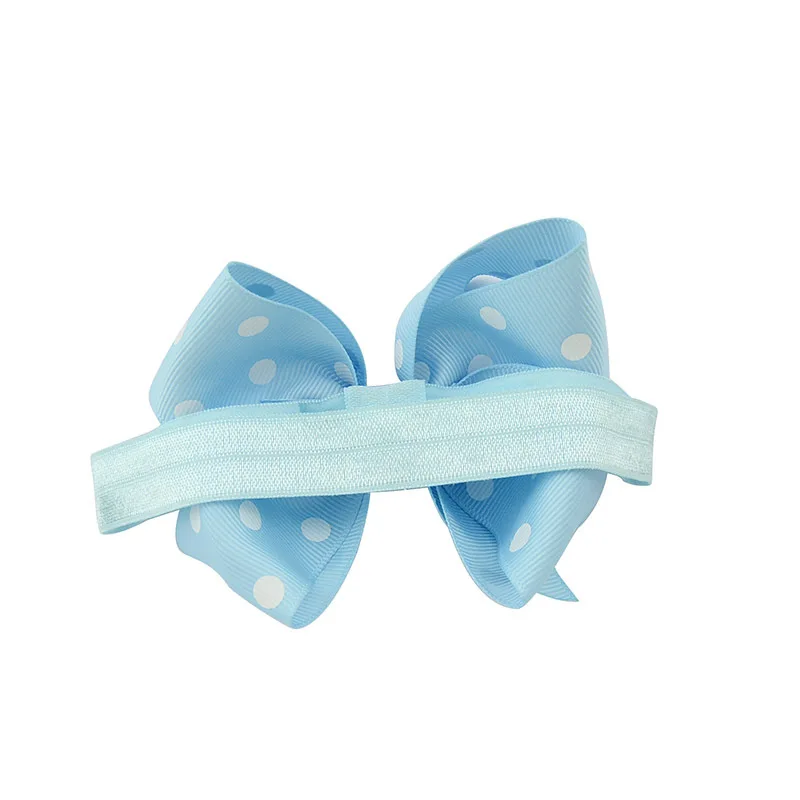 6 шт./компл. 4 дюймовые эластичные резинки для волос с бантиком детей повязка на