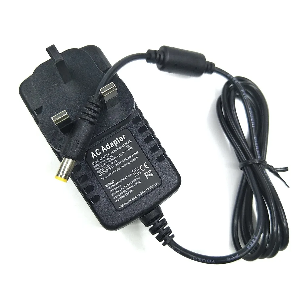 

AC Adapter with 27W SuperVolt 9V 3A 5.5*2.1mm Regulation Wall Power Adapter UK Plug Supply Switching Power