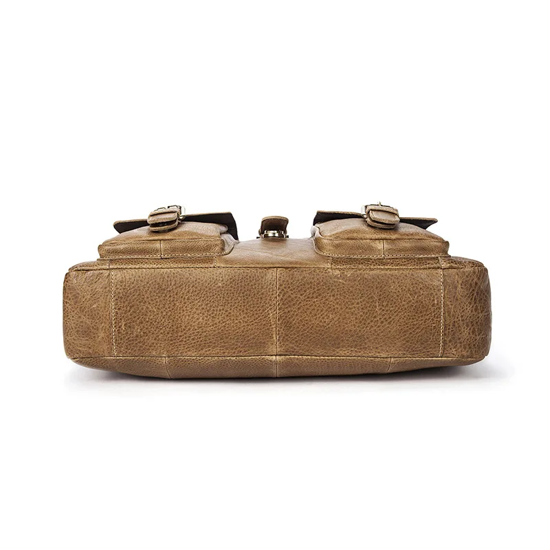 Genuine Leather Men Handbags Male Briefcase Large Laptop Computer Bag Travel Messenger Shoulder Bag Crossbody Bags Bolsos Hombre