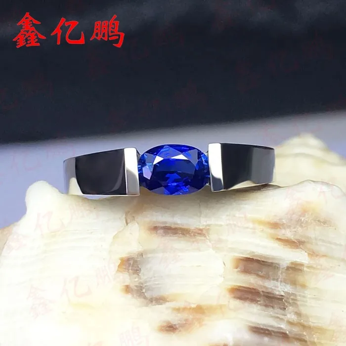 Кольцо из натурального сапфира, цвет ярко-голубой, 0,6 карат, огненный 18 k Bay Jingui, большое разнообразие, Женское кольцо с сокровищами