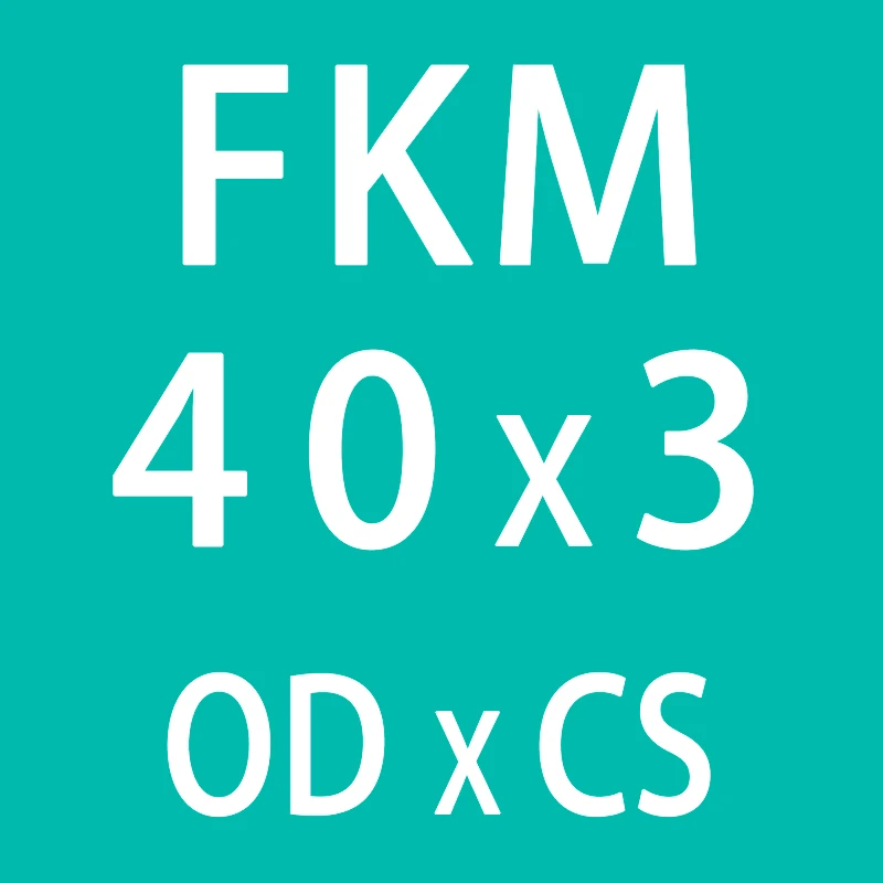 5 шт./лот резиновое кольцо зеленый FKM уплотнительное кольцо OD31/32/33/34/35/36/37/38/39/40*3 мм Толщина уплотнительное кольцо масляное кольцо прокладки, шайбы - Цвет: OD40mm