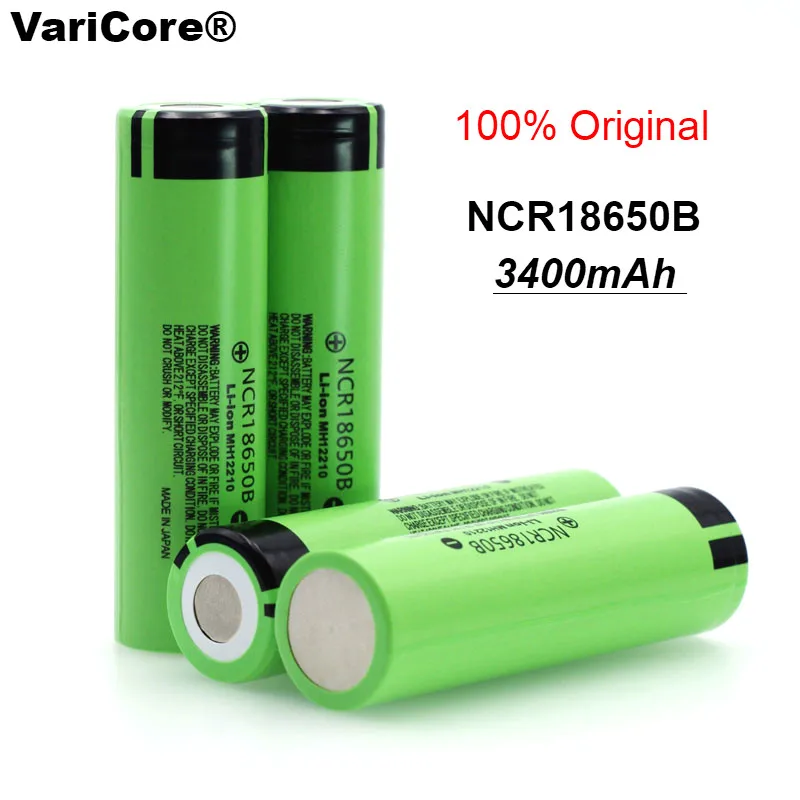 VariCore 18650 NCR18650B литий-ионный аккумулятор 3,7 в 3400 мАч для использования фонарика