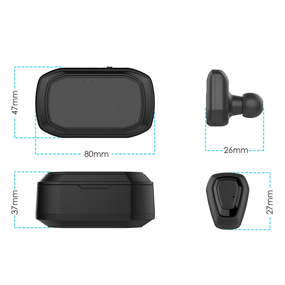 YKSO bluetooth 4 2 наушники беспроводные Hifi A7 TWS портативные аудио и видео стерео с