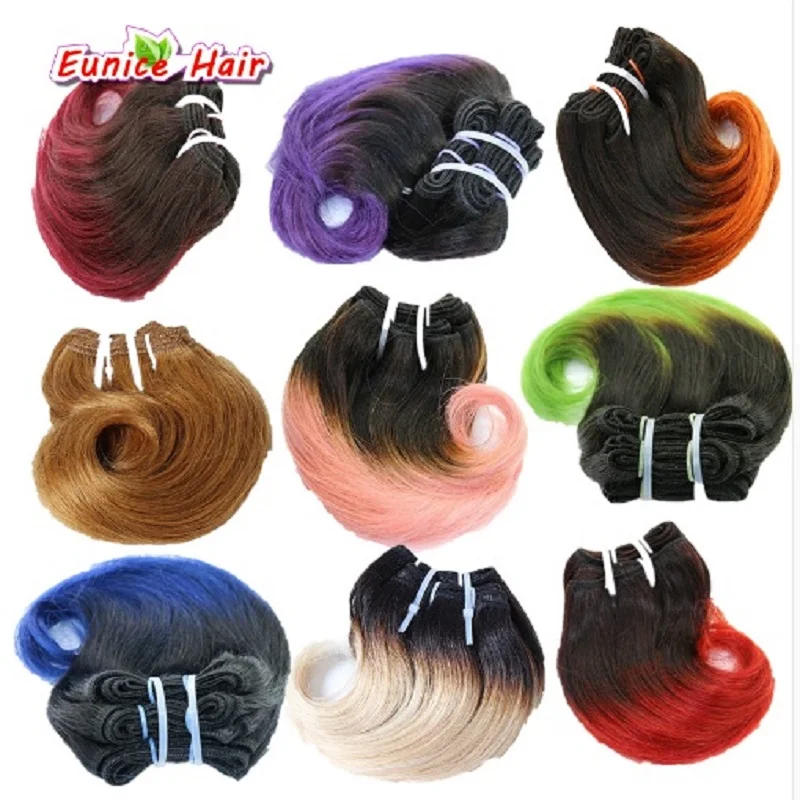 

Capelli brasiliani Dell'onda Del Corpo 4 pz 8 pollici 100g Brasiliano Fasci Del Tessuto Dei Capelli Ombre Colore Del Tessuto Dei