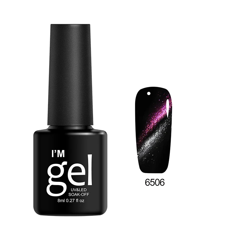 6506 Verntion UV 3D Магнитный Гель-лак для ногтей "кошачий глаз", 8 мл, яркие лаки для ногтей Rosali, голографические лаки для ногтей, 34 цвета - Цвет: 6506