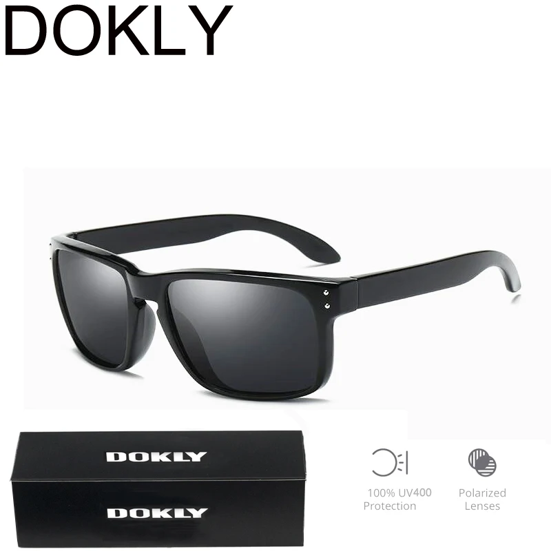 

Dokly Brand Men sunglasses fashion Polarized Sunglasses Designer Helm Multicolour Coating Lens Sunglasses Oculos De Sol UV400