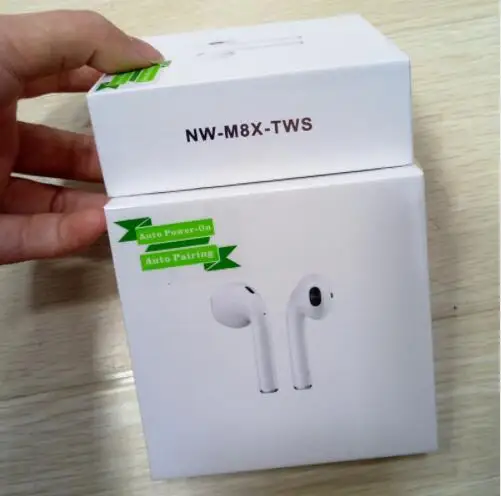 M8X TWS Bluetooth наушники 4 2 беспроводные вкладыши бас стерео с микрофоном для IPhone XS