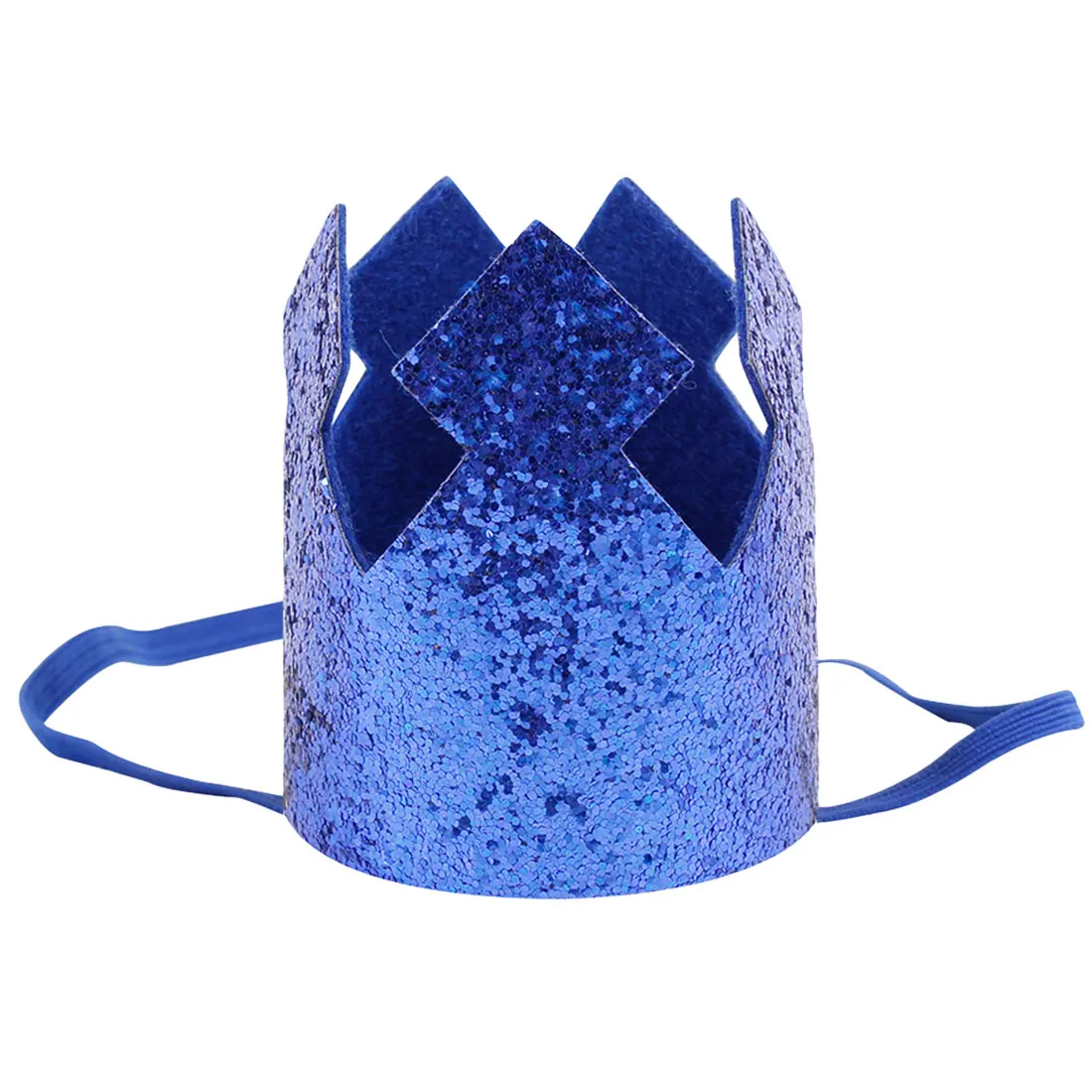blue hat 1 шт счастливые шляпы для вечеринки по случаю Дня рождения декоративная крышка один день рождения шляпа Принцесса Корона 1-й 2-й год номер детские аксессуары для волос - Цвет: blue hat
