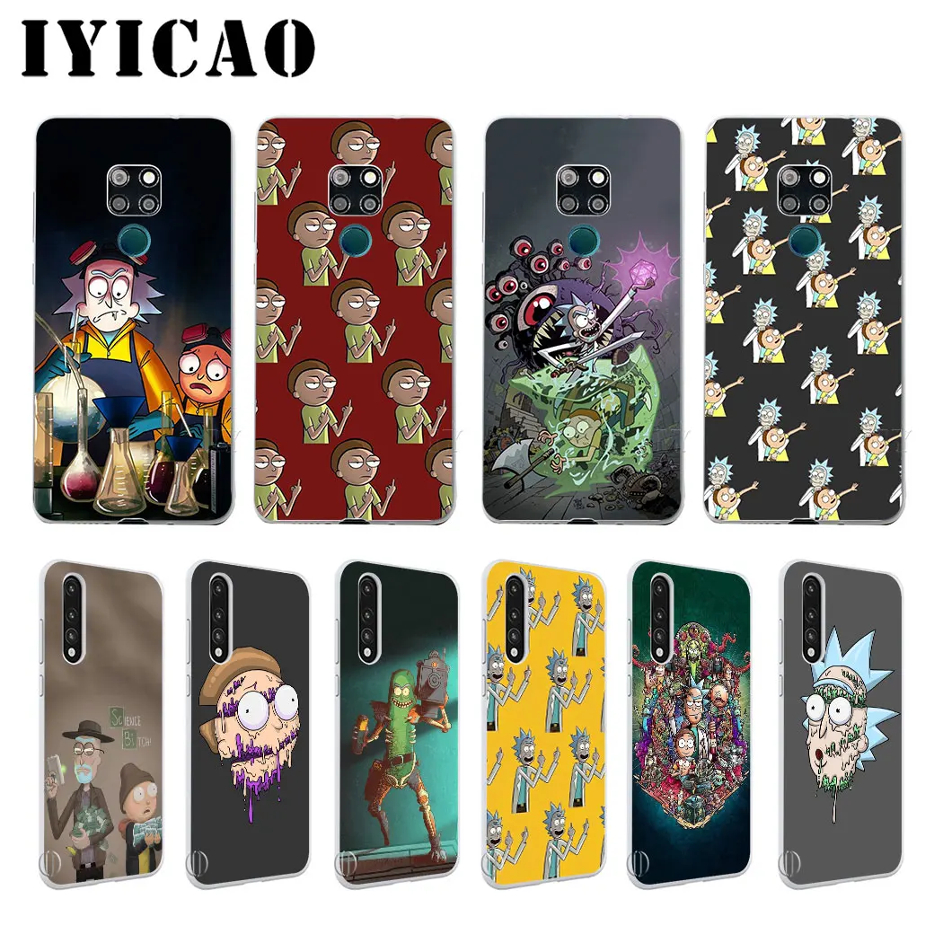 Rick And MortyHard для huawei P30 P20 P9 P10 Plus Pro P Smart Z Lite 2019 Nova 2i 3i 4 5i|Чехлы-накладки| |