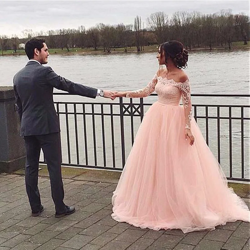 Роскошный тюлевый топ с вырезом лодочкой кружевные вечерние наряды аппликацией