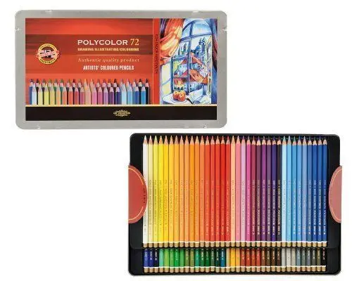 Koh i noor POLYCOLOR 24/36/48/72 Олово набор Profesional карандаши Polycolor шестиугольная художников