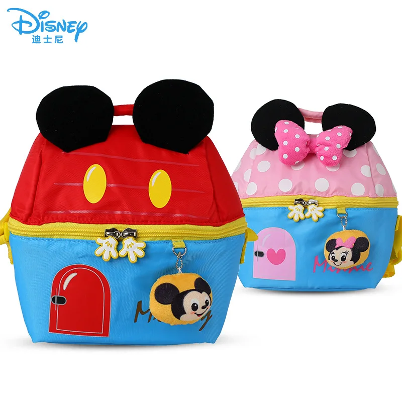 Disney Minnie Mouse girls Plush Backpacks cute Bow tie Stuffed Animals toys Backpack School Bag toy | Игрушки и хобби