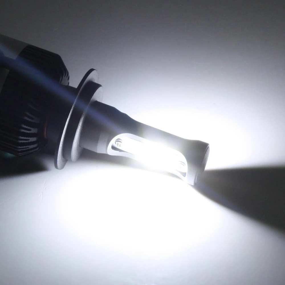 2 шт./пара NIGHTEYE светодиодный фары лампы челнока 72 W фары для 9000LM 6500 K белый свет 9005 9006 H1 H4 H7 H11 COB светодиодный противотуманный фонарь