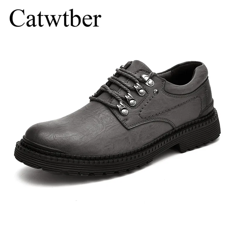 Catwtber New Men PU Shoes Fashion Men's Casual Flats Autumn Sneakers Hombre Classic Street Leisure Flat Moccasins | Обувь