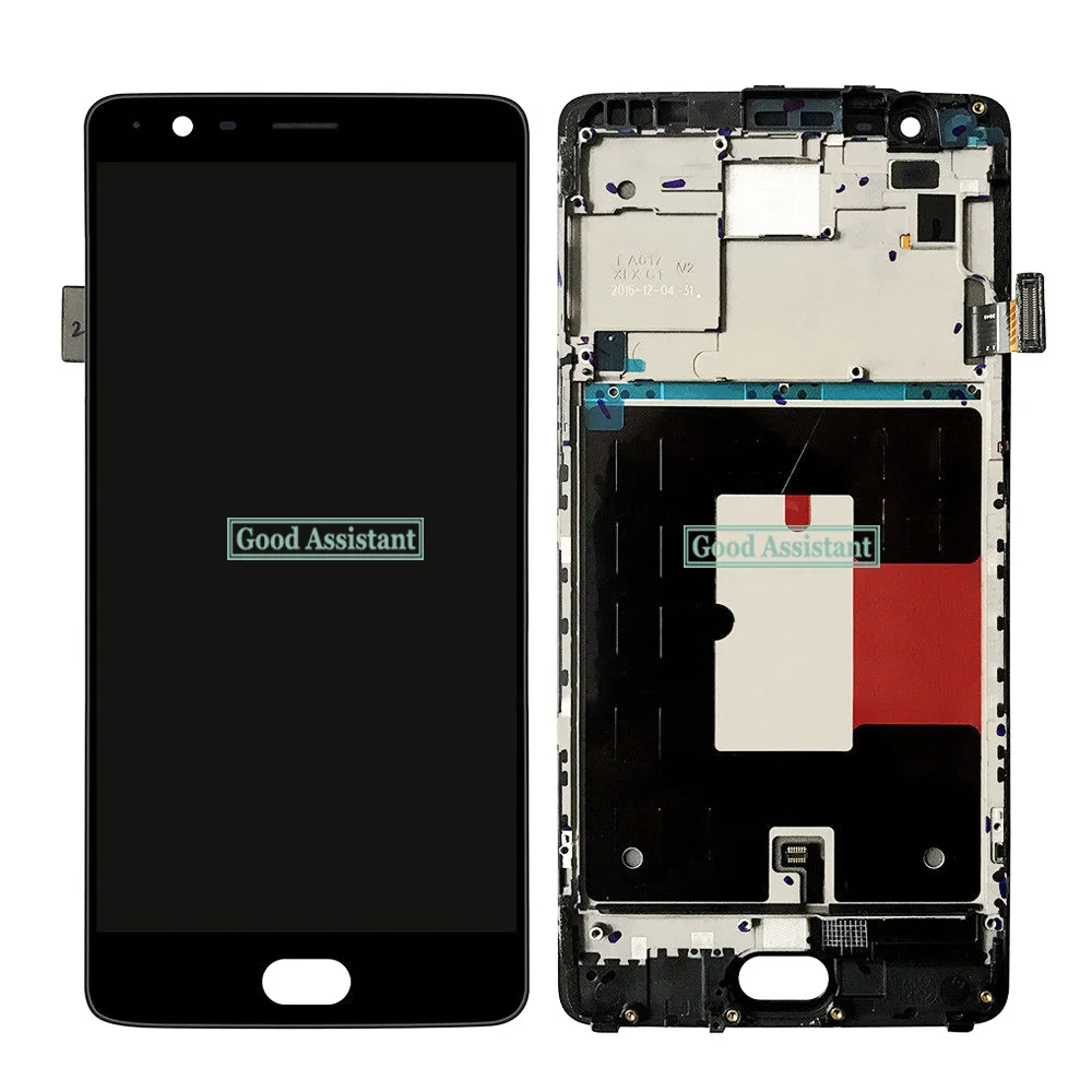 Оригинальный AMOLED 5 дюймов для Oneplus 3 3T 1 + A3000 a3003 ЖК-дисплей с рамкой | Мобильные