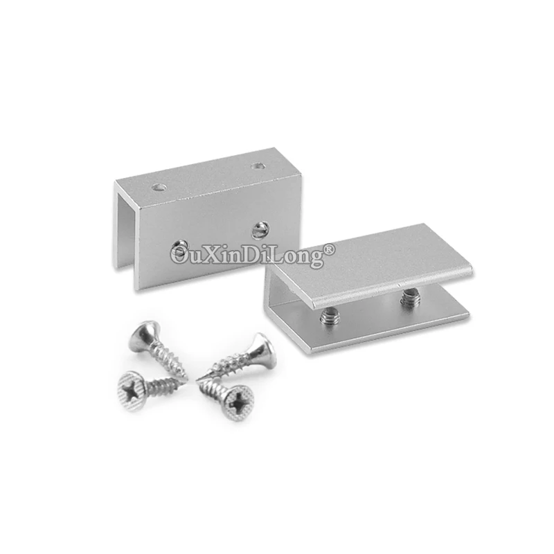 

Brand New 500PCS/LOT Aluminium Alloy Glass Clamps Clips Glass Shelf Holder Brace Support Brackets Furniture Connectors 3 Styles