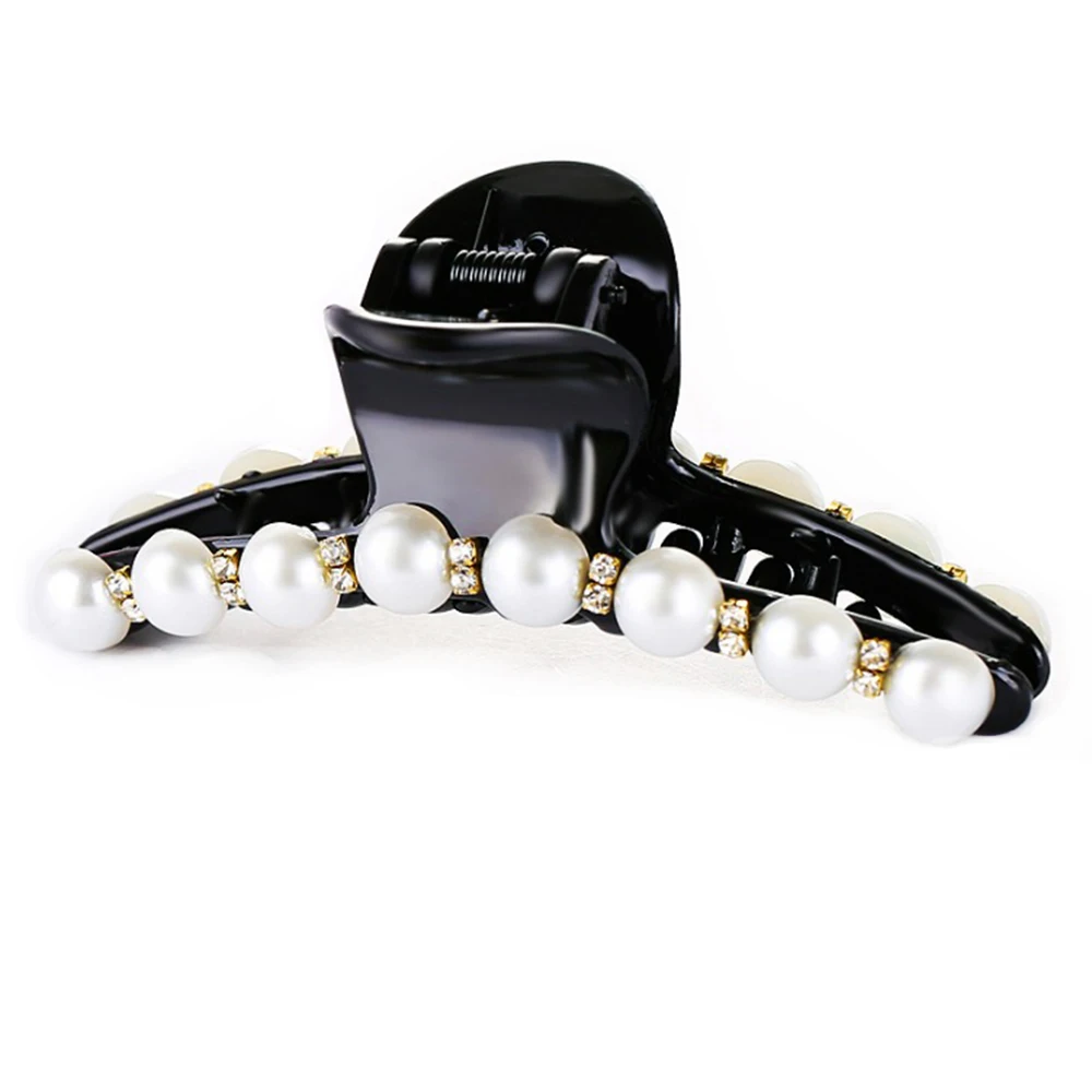 Модные заколки для волос с имитацией белого жемчуга заколка элегантные
