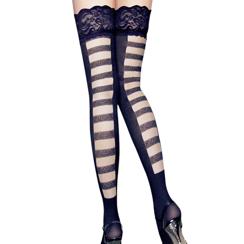 Сексуальные шелковые носки гольфы для девочек длинные женские сексуальные