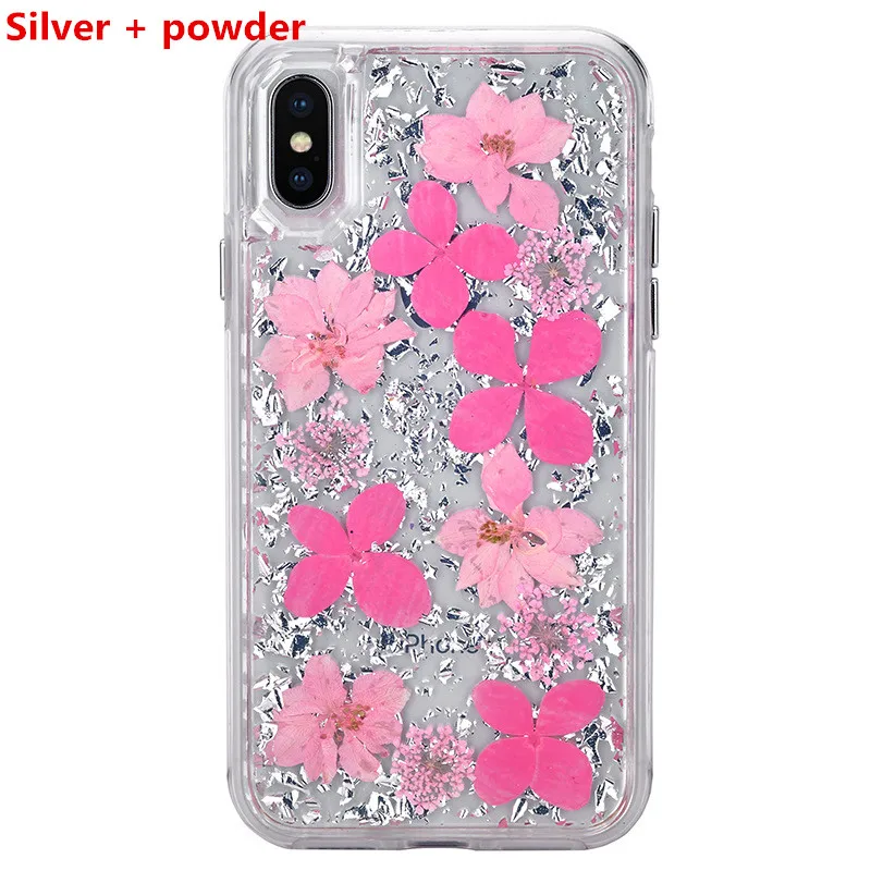 Роскошный натуральный лепестка, цветок чехол для iPhone X, 8, 7, 7 Plus, 6, 6 S, 6Plus