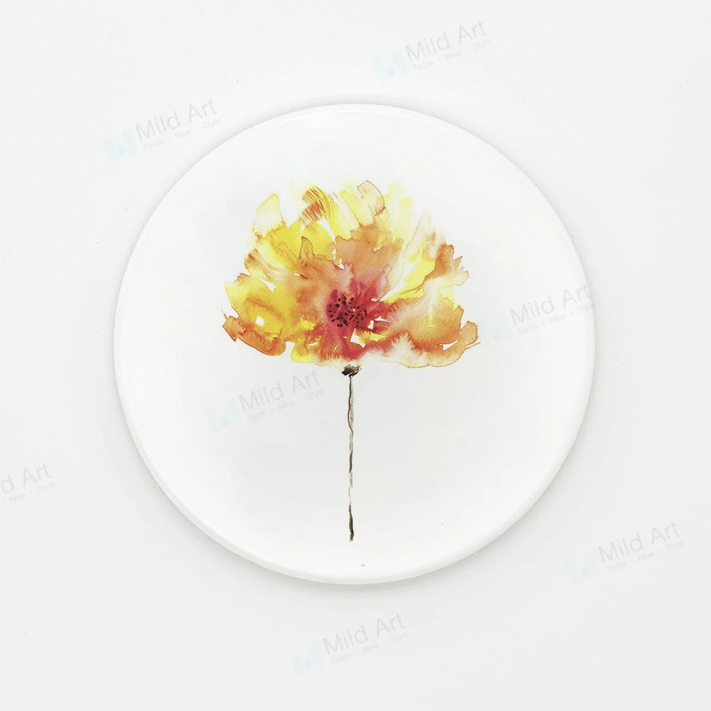 Современные скандинавские Акварельные Цветы цветочное искусство керамические