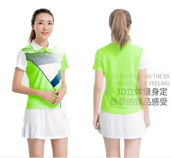 Мужские/женские футболки для настольного тенниса тенниса/бадминтона одежда